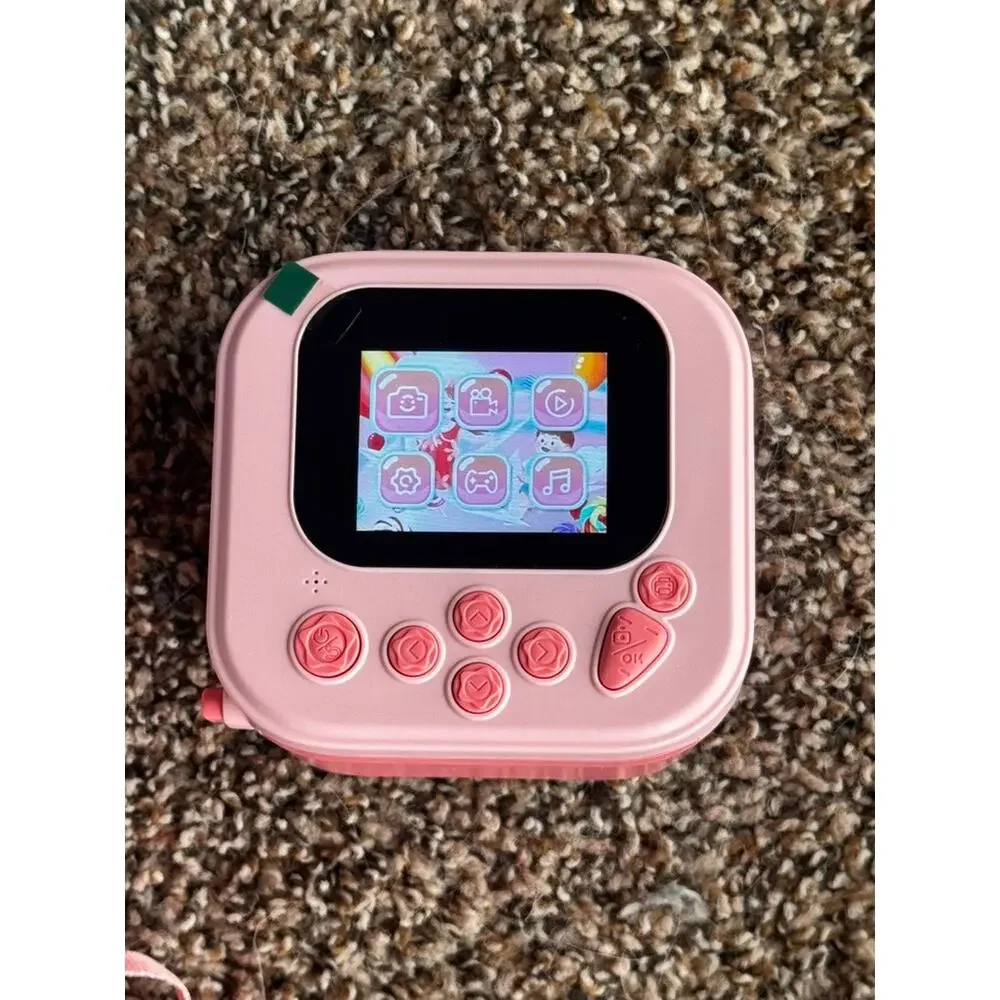 Instant Print Camera for Kids Pink 1080P HD with Thermal Printing HODDRCCN 32G